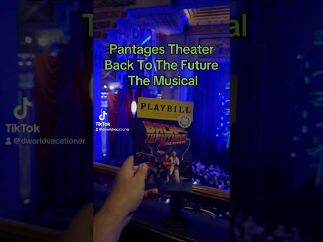 #pantages #backtothefuturethemusical #bttf #pantagestheater