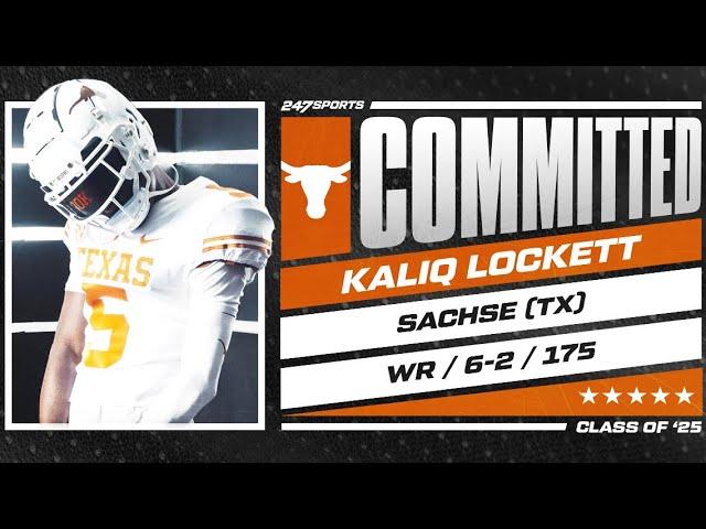 WATCH: 5-star WR Kaliq Lockett commits to Texas LIVE on 247Sports | No. 12 Overall Player