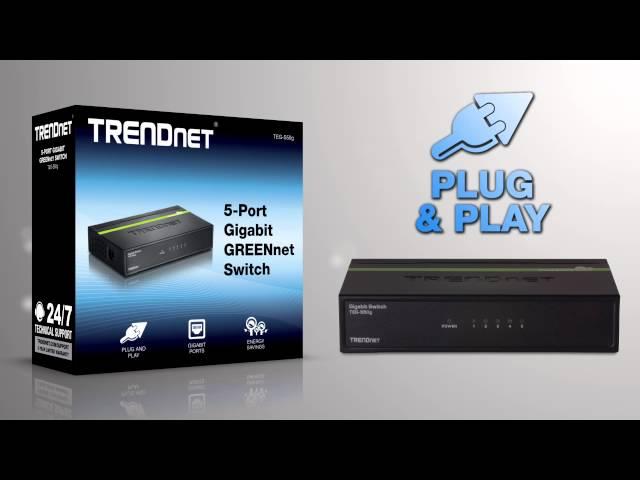 TRENDnet 5-Port Gigabit GREENnet Switch TEG-S50g