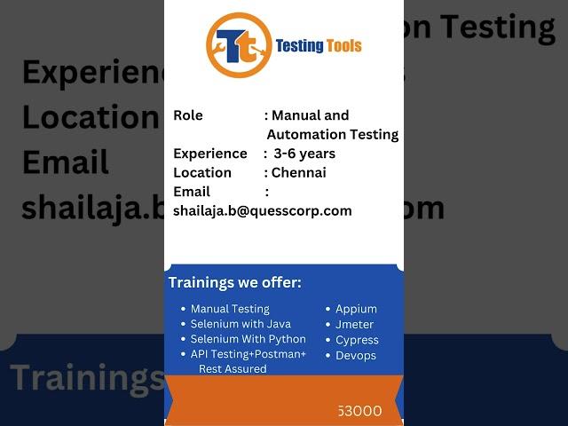 Software Testing Job Updates.