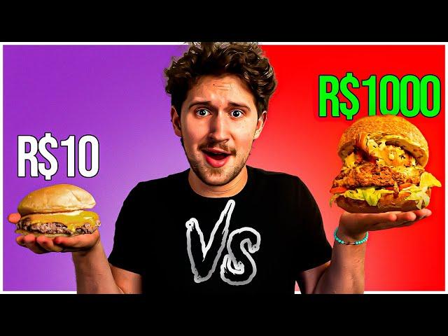 Hambúrguer de $10 Vs Hambúrguer de $1000!