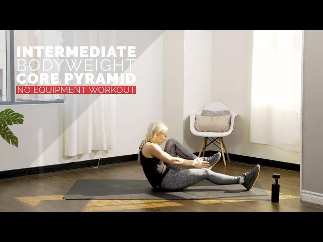 15 Min Bodyweight Core Pyramid Workout No Equipment