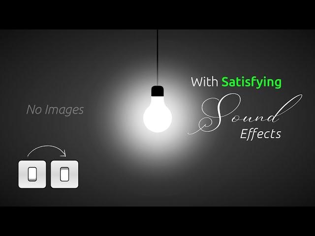 Switch On Off Light Bulb With Sound using Html CSS & Javascript | How to Make Website