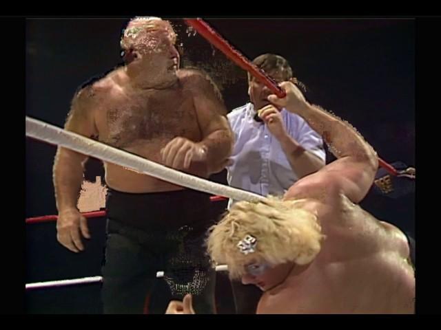 WWF Wrestling George The Animal Steele vs Adrian Adonis 6/9/86