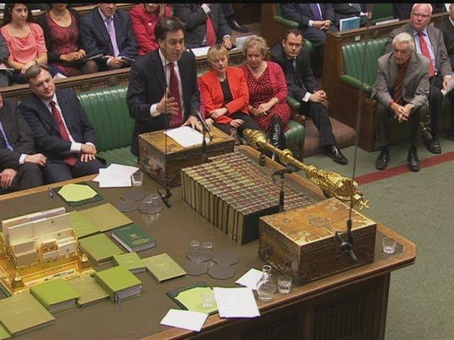 LOL! Ed Miliband and David Cameron laugh out loud during PMQs