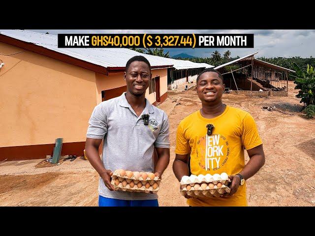 How He Makes GHS40,000($3,333.33) Monthly From His 3000 Capacity Poultry Farm in Ghana #poultryfarm