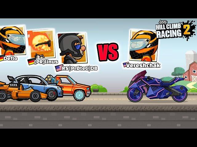 Hill Climb Racing 2 - Linus, Protect, Deflo VS Vereshchak Gameplay 