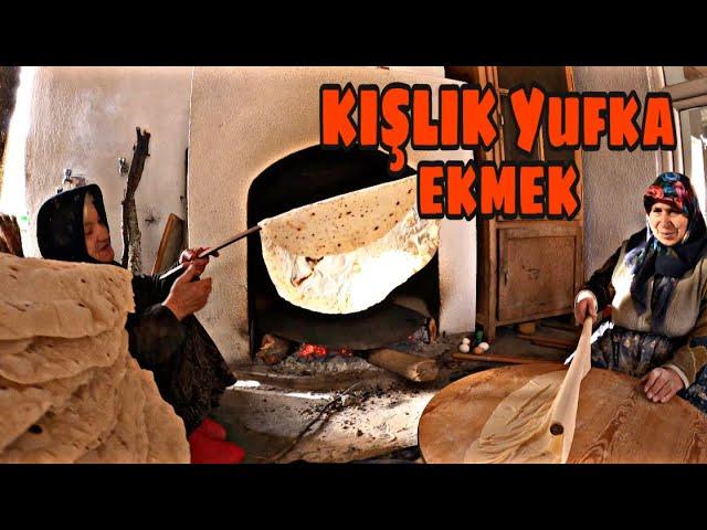 KIŞ BOYU YETECEK YUFKA EKMEK(KOCA TENCERE ETLİ TARHANA ÇORBASI)