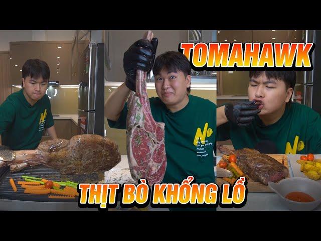 Miếng Thịt Bò Khổng Lồ - Mukbang Thịt Bò Tomahawk | Hải Đăng Review