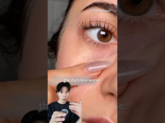 A dark circle hack you need to know #darkcircles #skincareroutine #skincaretips