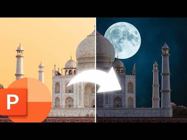 Change IMAGES from DAY into NIGHT in PowerPoint