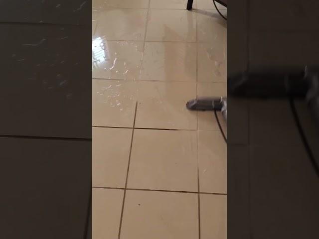 High pressure steam cleaning- Tile & Grout #steamclean #greensourcecarpetcare
