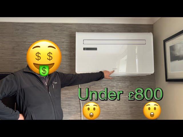 DIY air conditioning Install of the electriQ iQool 10000 BTU Wall Mounted for under £800￼.