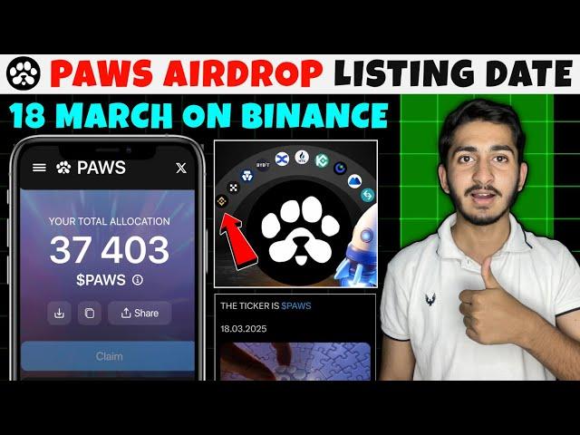 Paws Airdrop listing date | Paws Airdrop new update today | Paws Airdrop claim binance