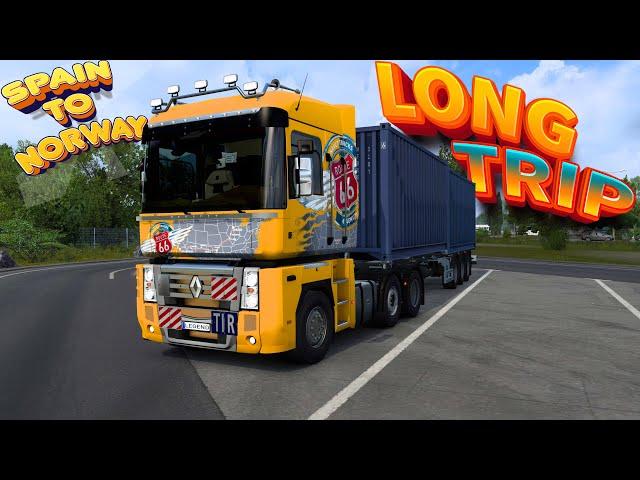 Long Trip, Euro Truck Simulator 2, Logitech G29, Gameplay! (Full Video)