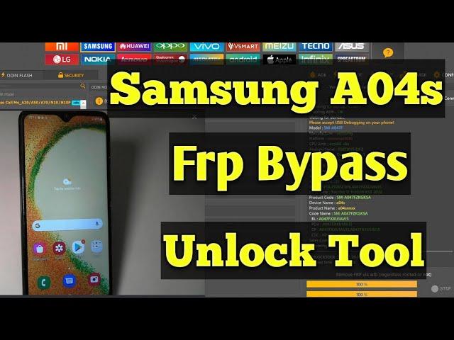 Samsung A04s Frp Bypass Unlock Tool