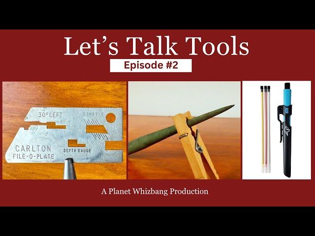 Let's Talk Tools - Episode #2 - Carlton File-O-Plate - Copper Marlinspike - OX Mechanical Pencil