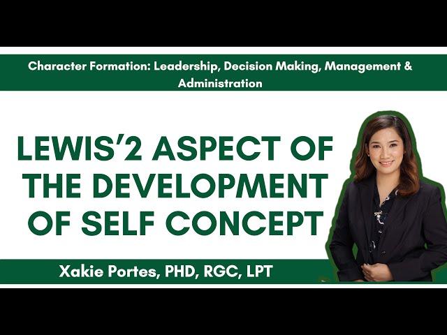 Part 1: Lewis Aspect of development of Self Concept