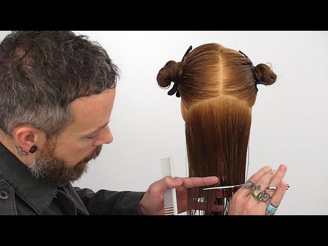 How to cut hair straight | Creating a precision bottom edge