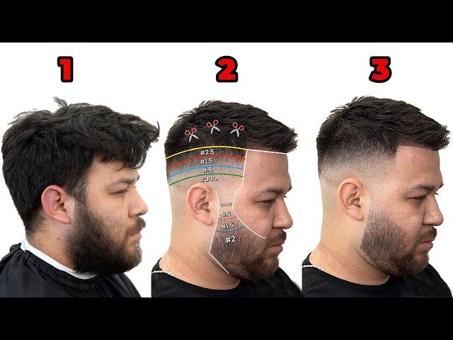 How To Do a PERFECT Skin Fade in 3 Steps | Beginning Barber Tutorial using Scissors and Clippers