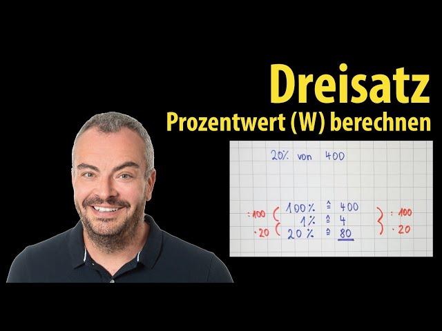 Rule of three - calculate percentage value | This is how the rule of three works! | Lehrerschmidt