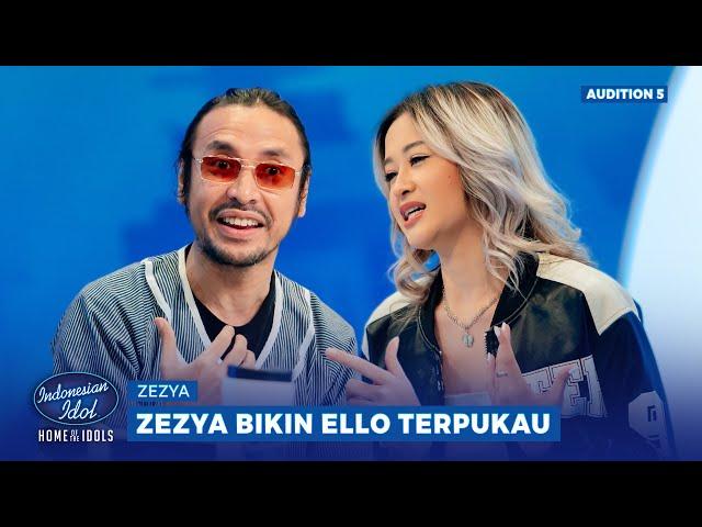 Bawain Lagu Dewa 19! Zezya Bikin Ello Gagal Fokus - Indonesian Idol 2025