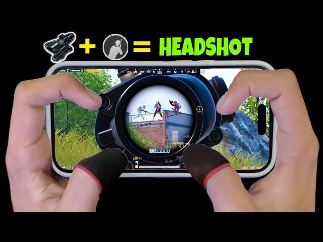 New! BEST SPRAY 4 Finger + Full gyro  HANDCAM iPhone 14 pro ! PUBG MOBILE