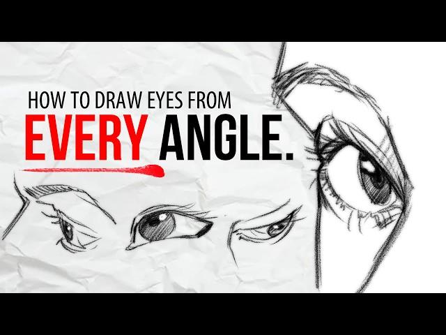 How to draw Eyes from ANY perspective | Tutorial | Drawlikeasir