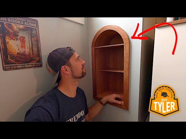 Building a Nook Shelf with Curved Top and Trim