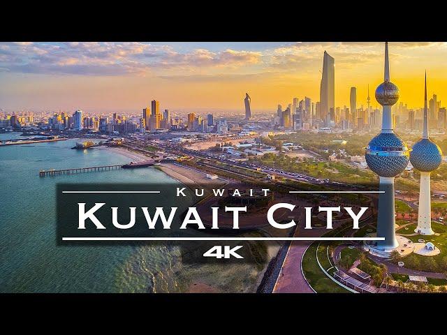 Kuwait City, Kuwait  - by drone [4K] | مدينة الكويت من فوق