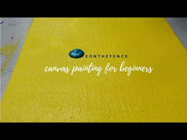 Easy canvas painting ideas - Writeonthefence