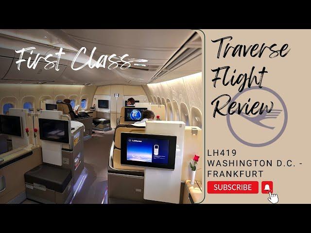 Lufthansa First Class 747-8 Lufthansa First Class Terminal Review Washington D.C. - Frankfurt