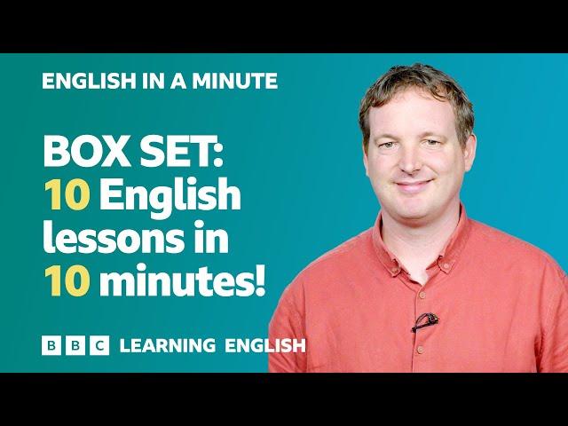 BOX SET: English In A Minute 17 – TEN English lessons in 10 minutes!