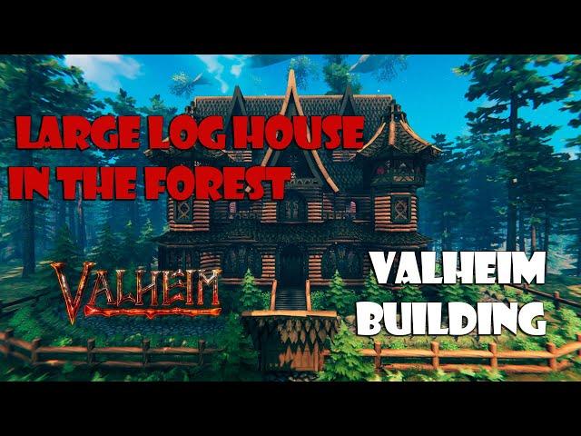 A large fabulous log house in the forest - Valheim building