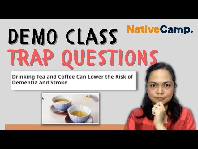 [Native Camp] Demo Class Trap Questions 2023 | Daily News - Drinking Tea and Coffee Textbook