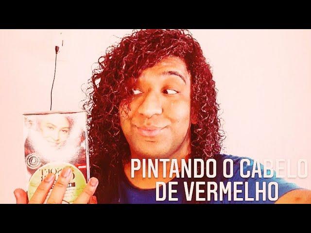 Pintando o cabelo de vermelho! 