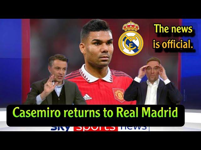 The news is official: Real Madrid are in contact with Casemiro to return to the Bernabéu