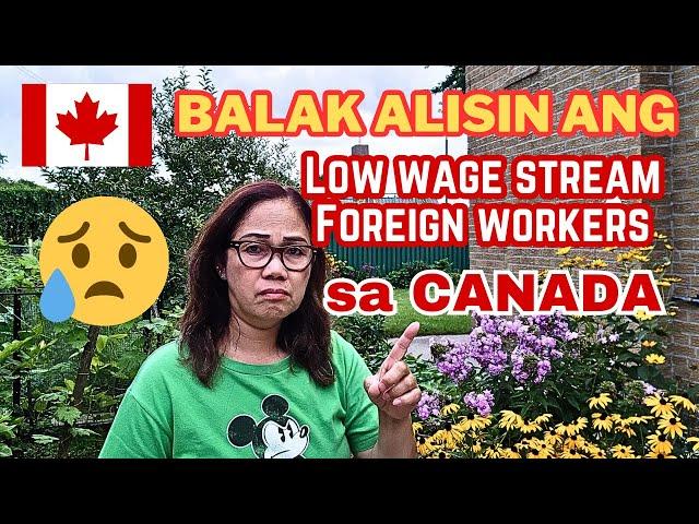 LOW WAGE STREAM,  FOREIGN WORKERS PROGRAM, BALAK ALISIN NG CANADA/HWAG NAMAN SANA #canada #job