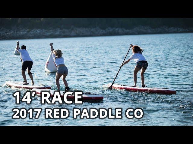 2017 Red Paddle Co 14' Race inflatable stand up paddle board - walk around