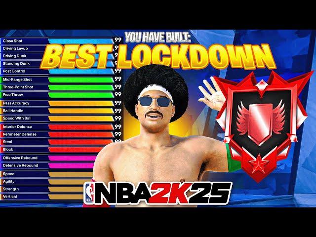 BEST LOCKDOWN BUILD in NBA 2K25! LEGEND DEFENSE + HOF SHOOTING BADGES! BEST 6'4 LOCK BUILD 2K25