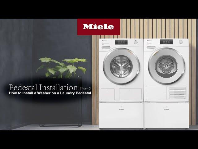 Miele WTS 510 Washer Pedestal Installation Video - Part  2