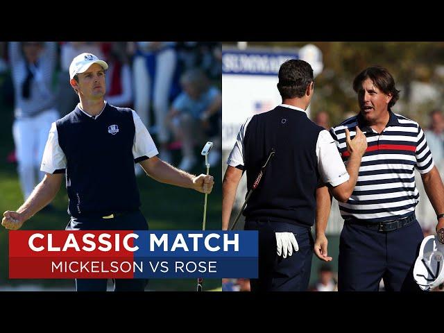 Phil Mickelson vs Justin Rose | Extended Highlights | 2012 Ryder Cup