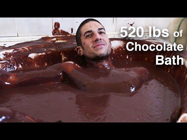 Filling Bath with 520 lbs Chocolate