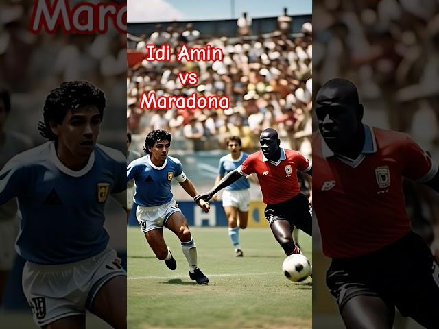 Idi Amin vs  Maradona #football #maradona #uganda #idiamin #maradona