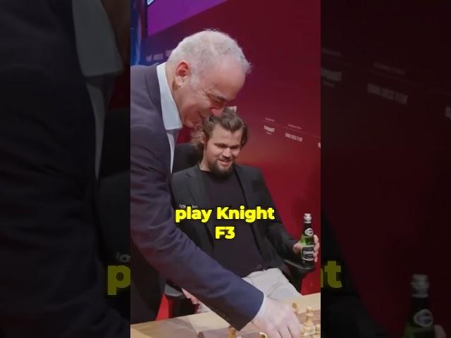 Magnus did it again  arrives late with Garry Kasparov #chess #magnuscarlsen