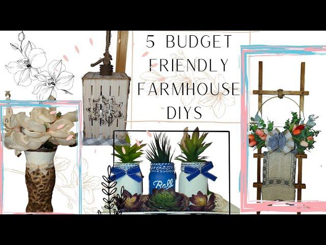 Budget Friendly Farmhouse DIYs,  This is a Collaboration with Kathy's Krafty Kreations and Diys.