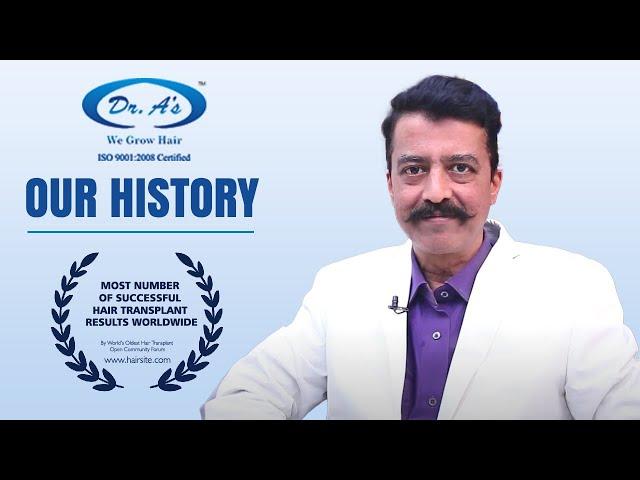 Dr A's Clinic - Our History | Dr Arvind Poswal | Best Hair Transplant Clinic in India | Since 1997