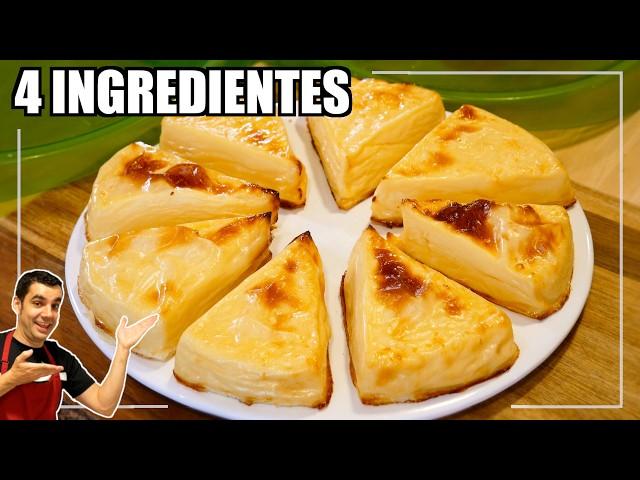 el Postre más FÁCIL y RICO de LECHE y SIN AZÚCAR: el que puedes hacer con 4 INGREDIENTES