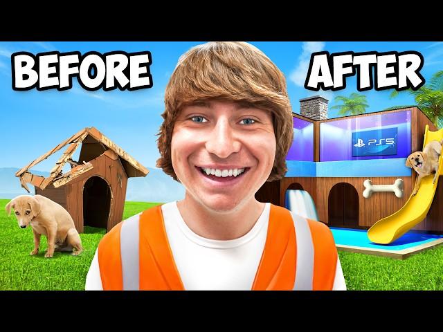 I BUILT A $25,000 DREAM DOG HOUSE!!