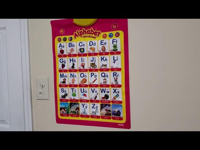 LELEYU Electronic Interactive Alphabet Talking Poster